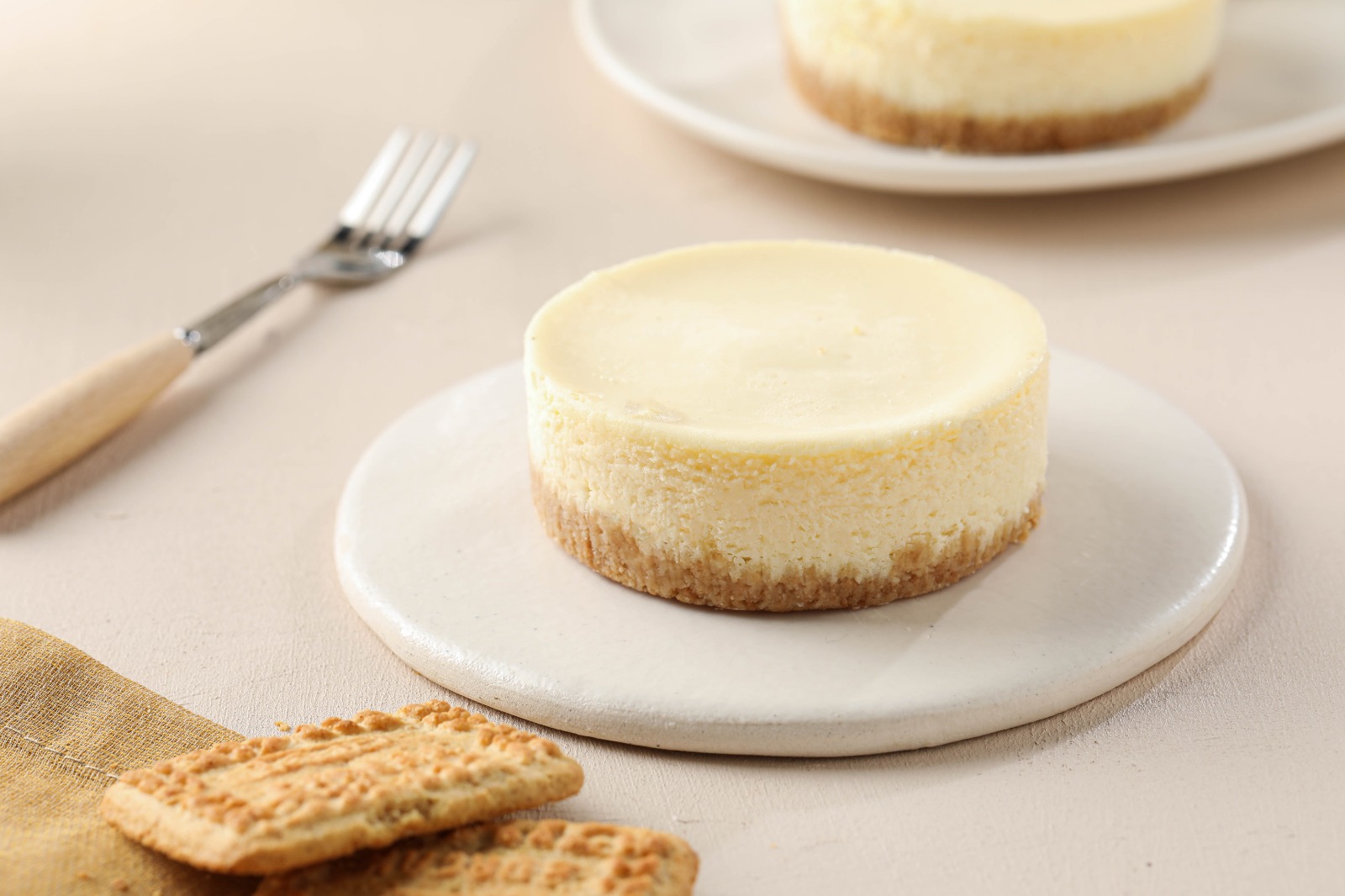 NY Style Mini Cheesecake chocolate blanco y almendras